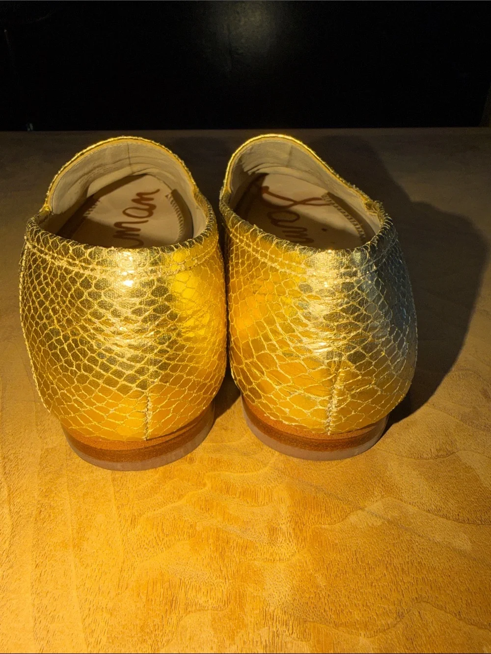 Sam Edelman Loraine Gold Scale horse-bit loafers Size 7.5